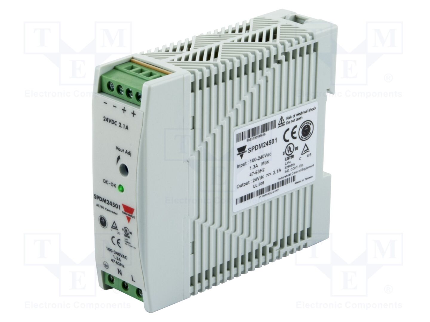 CARLO GAVAZZI SPDM12501 DIN-kiskoon asennettava kytkentäsähkönsyöttö 48W 12V 4A