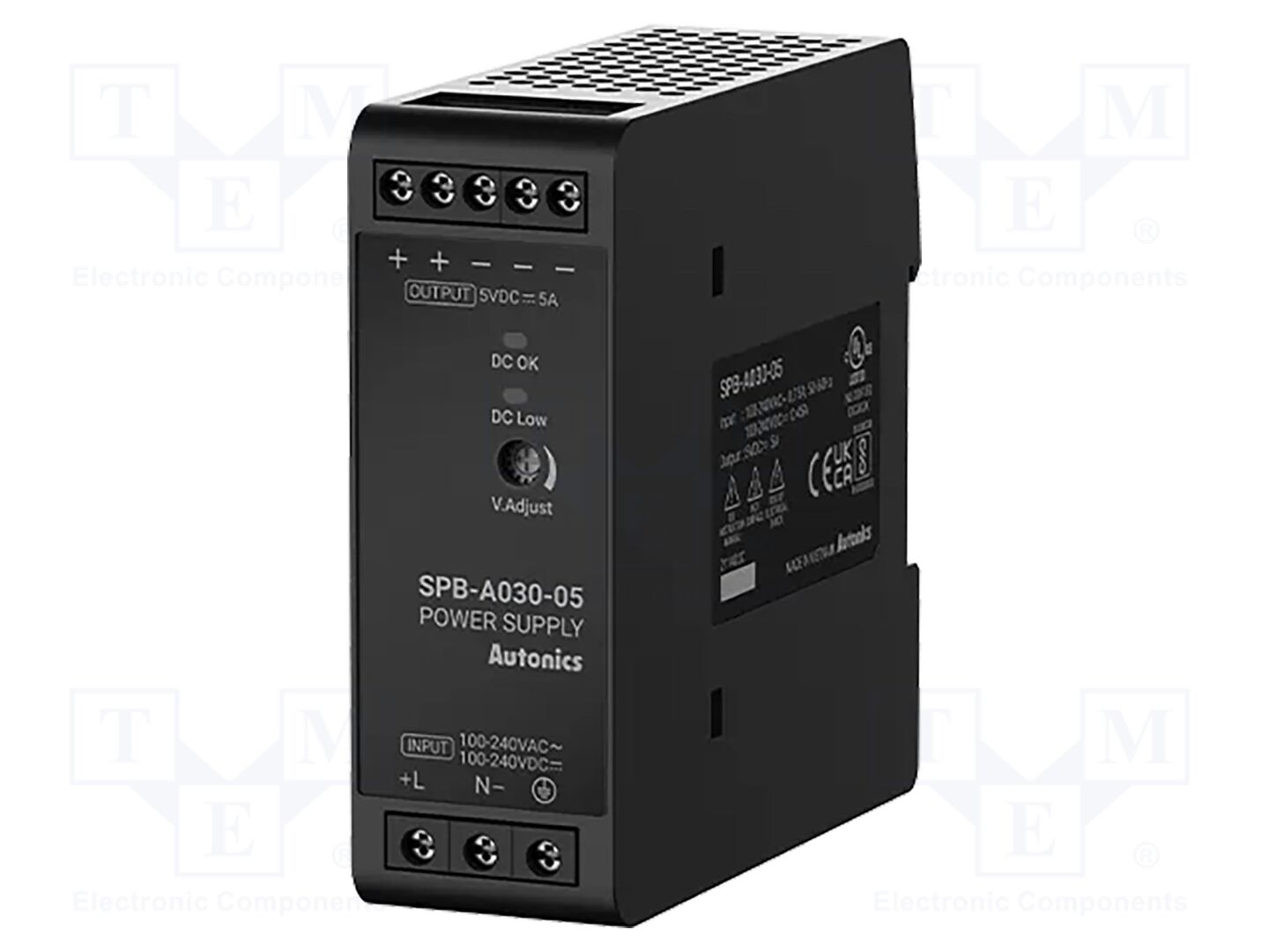 AUTONICS SPB-A030-24 DIN-kiskoon asennettava kytkentävirtalähde 24VDC 1.3A
