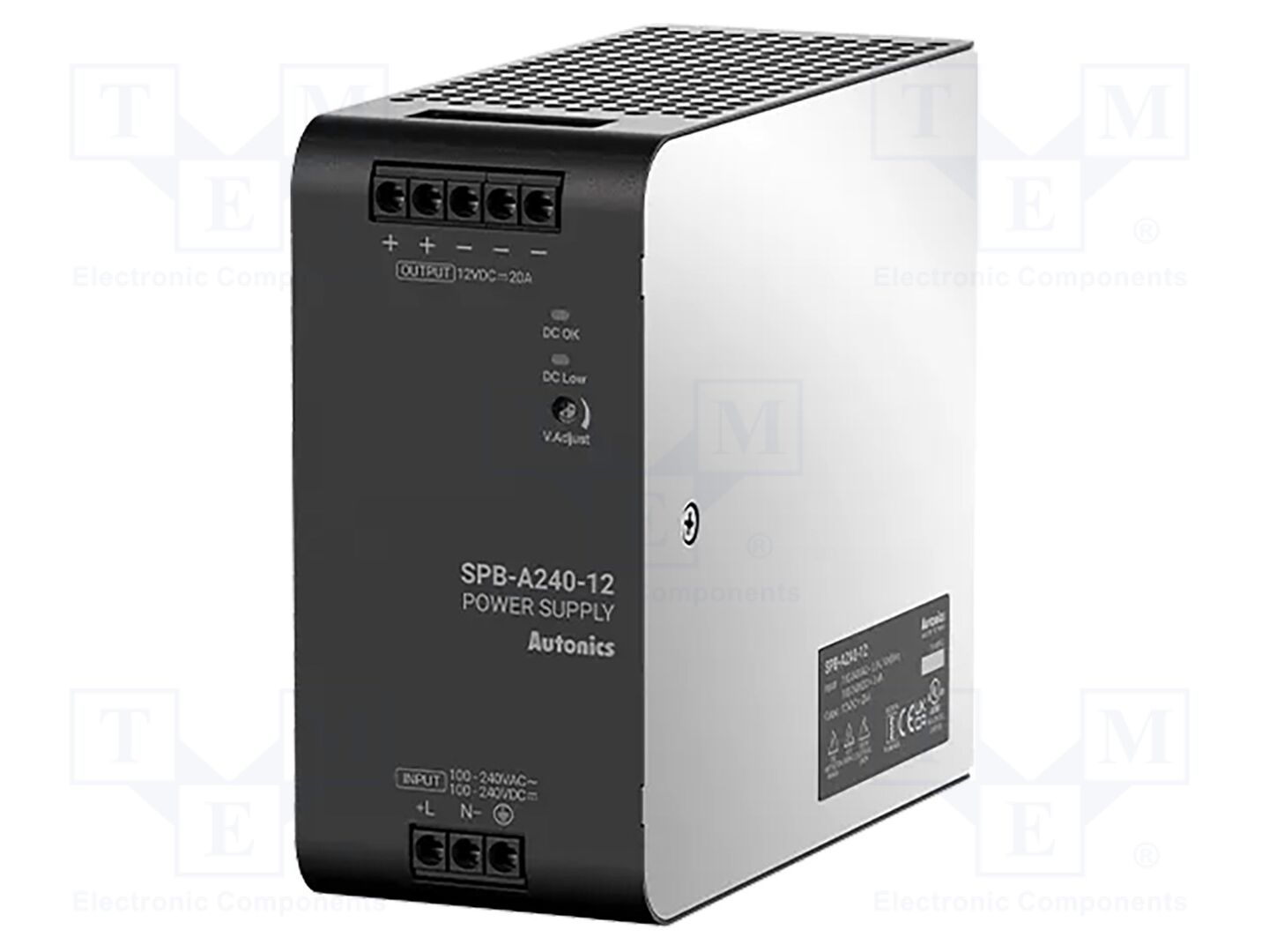 AUTONICS SPB-A240-24 DIN-kiskoon asennettava kytkentäsähkönsyöttö 240W 24VDC