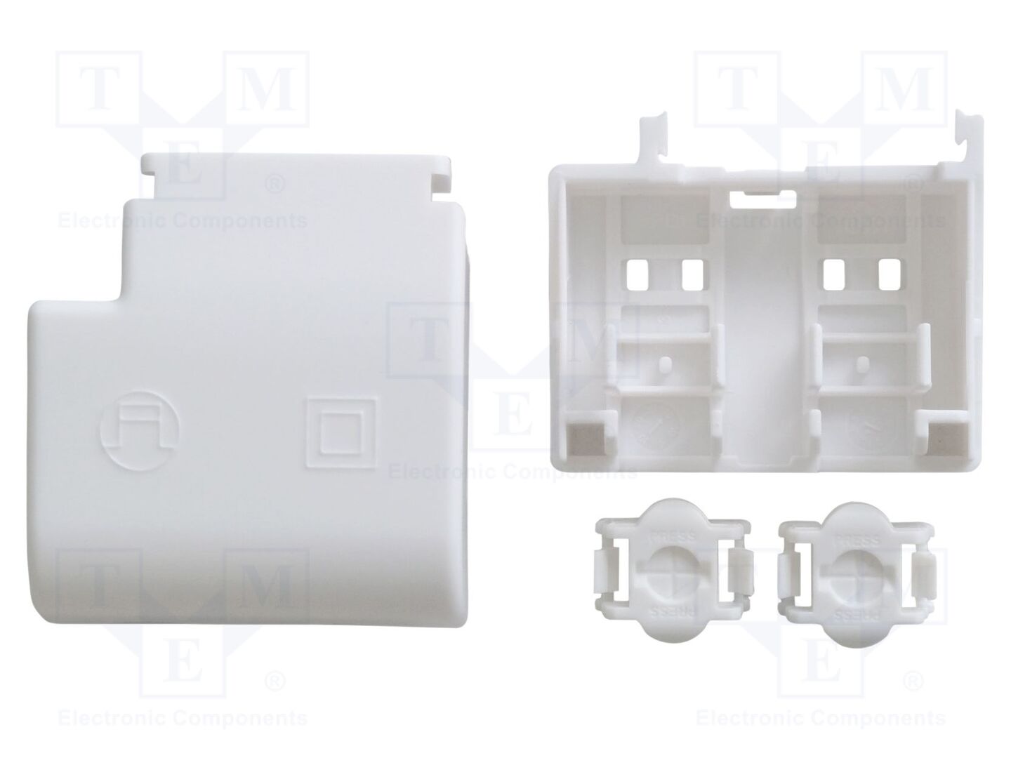 TRIDONIC ACU SC 43X30MM CLIP-ON SR SET Päätekotelo LED-virtalähteelle (50 kpl erä)