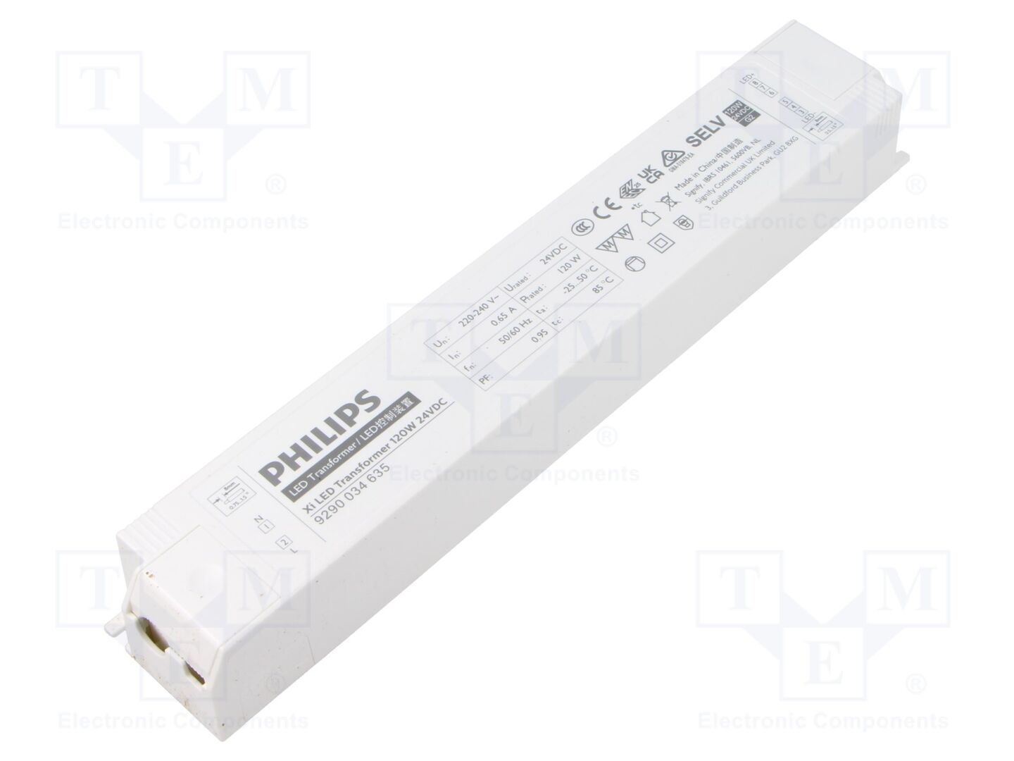 PHILIPS XI LED TRANSFORMER 120W 24VDC Muuntajatyyppi LED-virtalähde