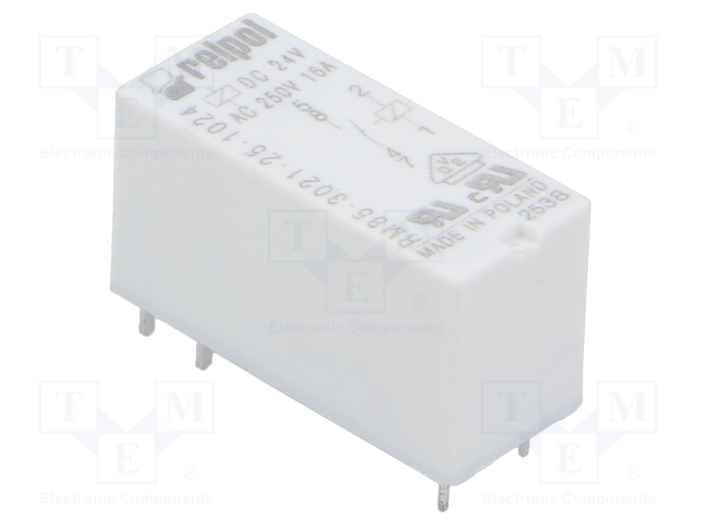 RELPOL RM85-3021-25-1024 Sähkömagneettinen rele 24VDC