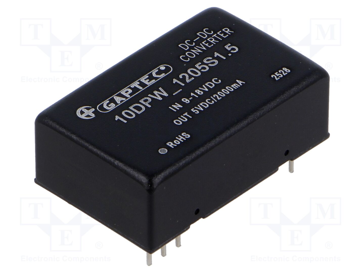 GAPTEC Electronic 10DPW-1205S1.5 DC/DC-muunnin 10W