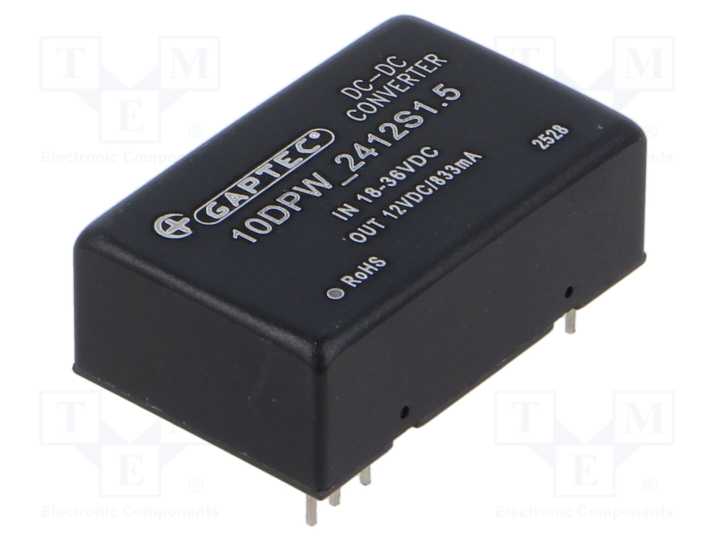 GAPTEC Electronic 10DPW-2412S1.5 DC/DC-muunnin 10W
