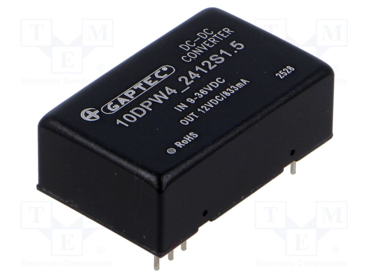 GAPTEC Electronic 10DPW4-2412S1.5 DC/DC-muunnin 10W