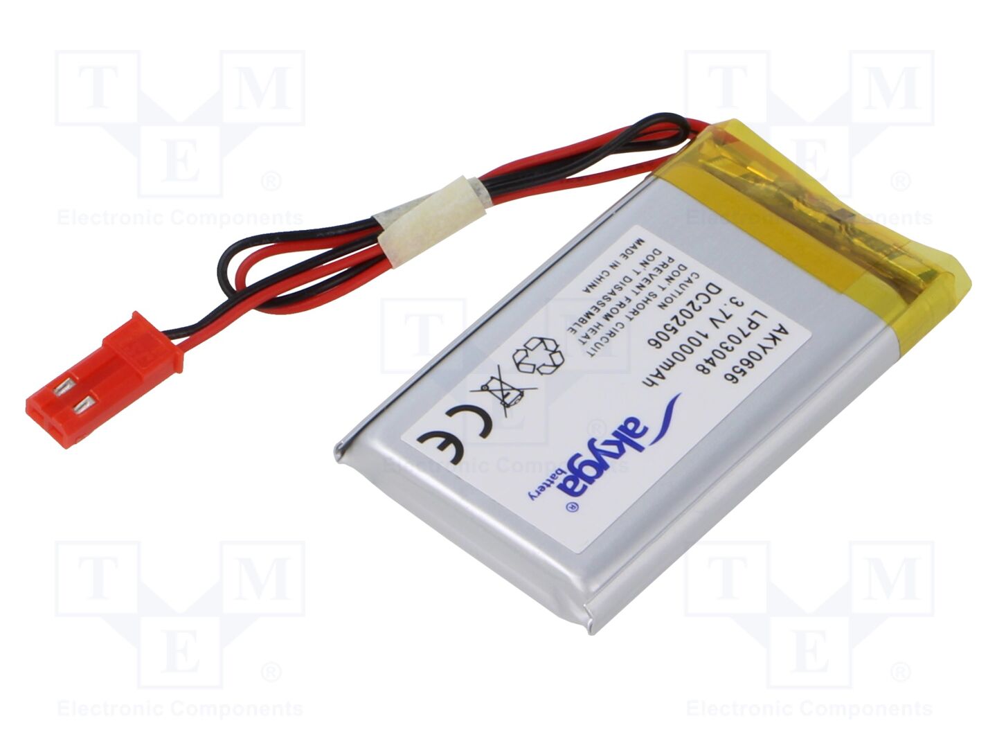 AKYGA BATTERY AKY-LP703048 Li-Po akku 3.7V, 1000mAh