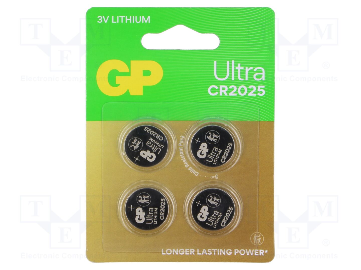 GP BAT-CR2025/GPUL-B4 Paristo 3V (50 kpl erä)