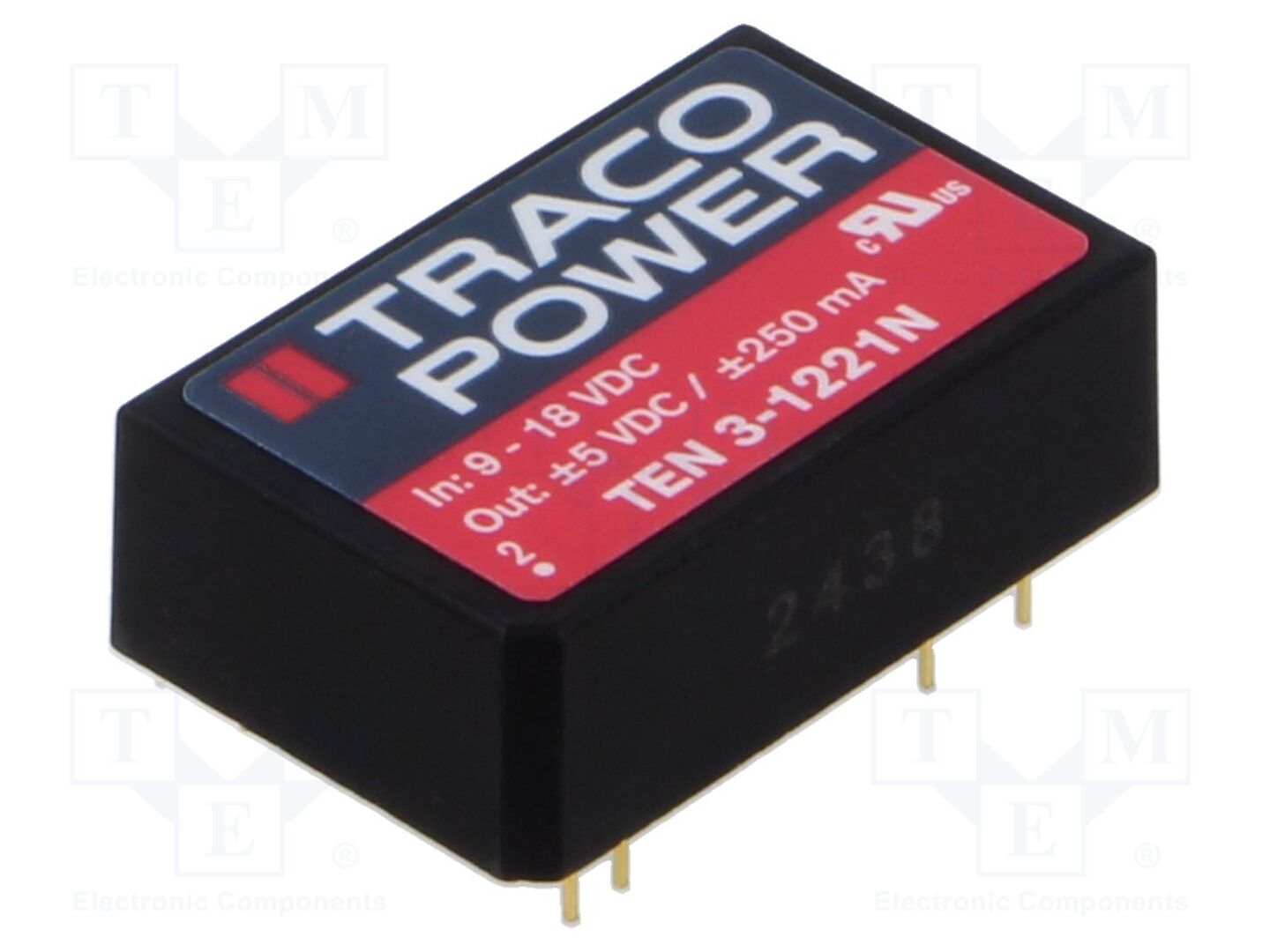 TRACO POWER TEN3-1221N DC/DC-muunnin 3W