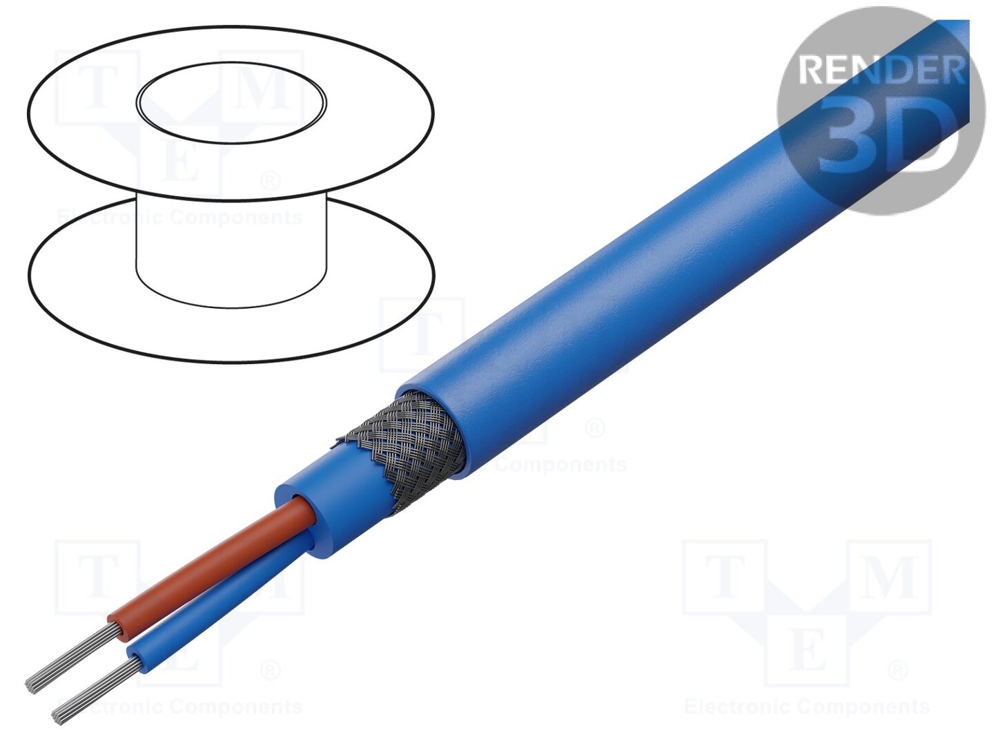 HELU HELUKABEL-48031 Lämpöparin korjausjohdin 2X1,5 QMM