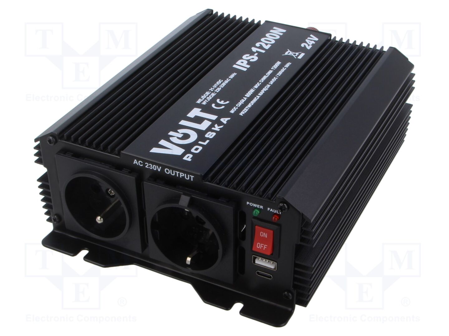 VOLT POLSKA IPS1200N-24/230V DC/AC muuntaja 800W