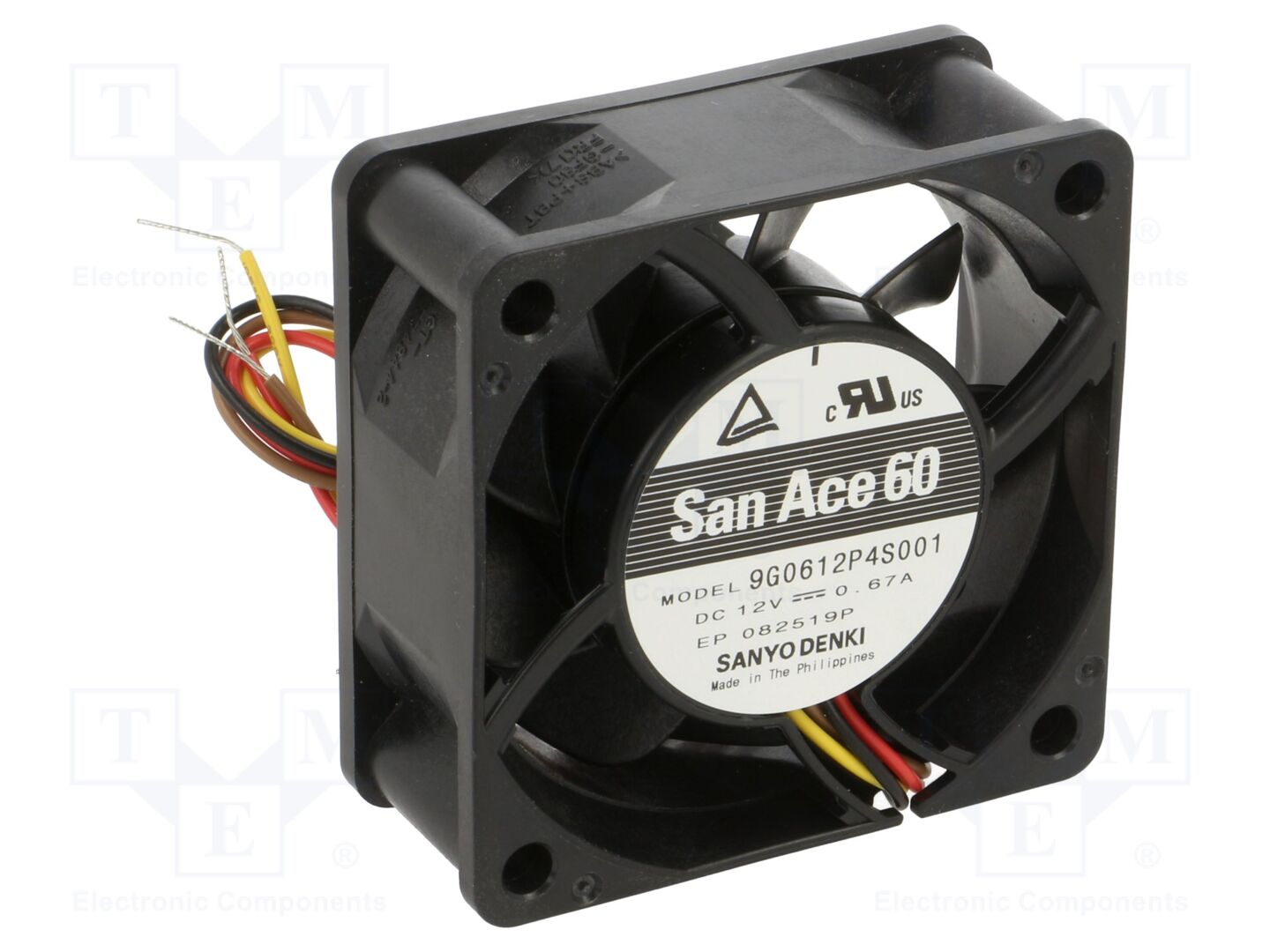 SANYO DENKI 9G0612P4S001 Aksiaalituuletin 12VDC