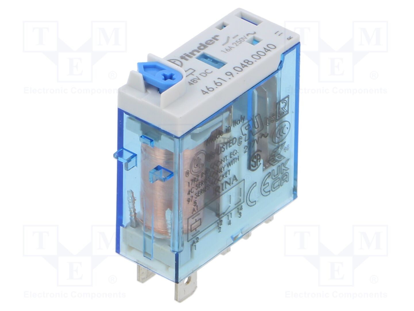 FINDER 46.61.9.048.0040 Sähkömagneettinen rele 48VDC