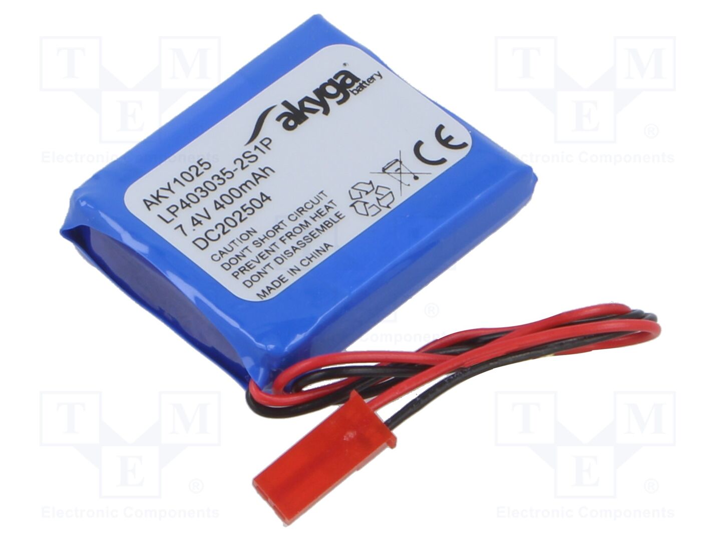 AKYGA BATTERY AKY-LP403035-2S1P Akku 7.4V, 400mAh