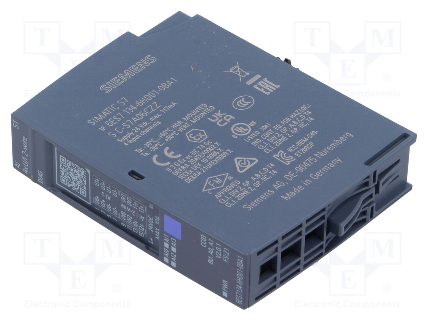 SIEMENS 6ES7134-6HD01-0BA1 Automaatiomoduuli Analog in: 4
