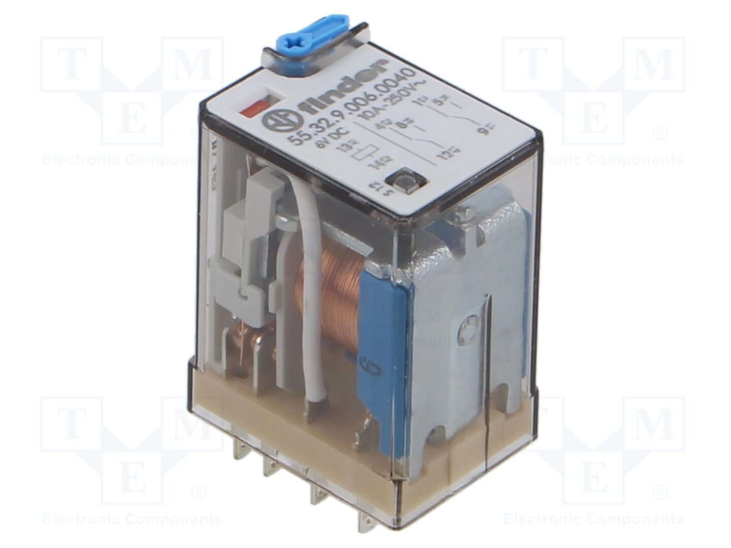 FINDER 55.32.9.006.0040 Sähkömagneettinen rele 6VDC