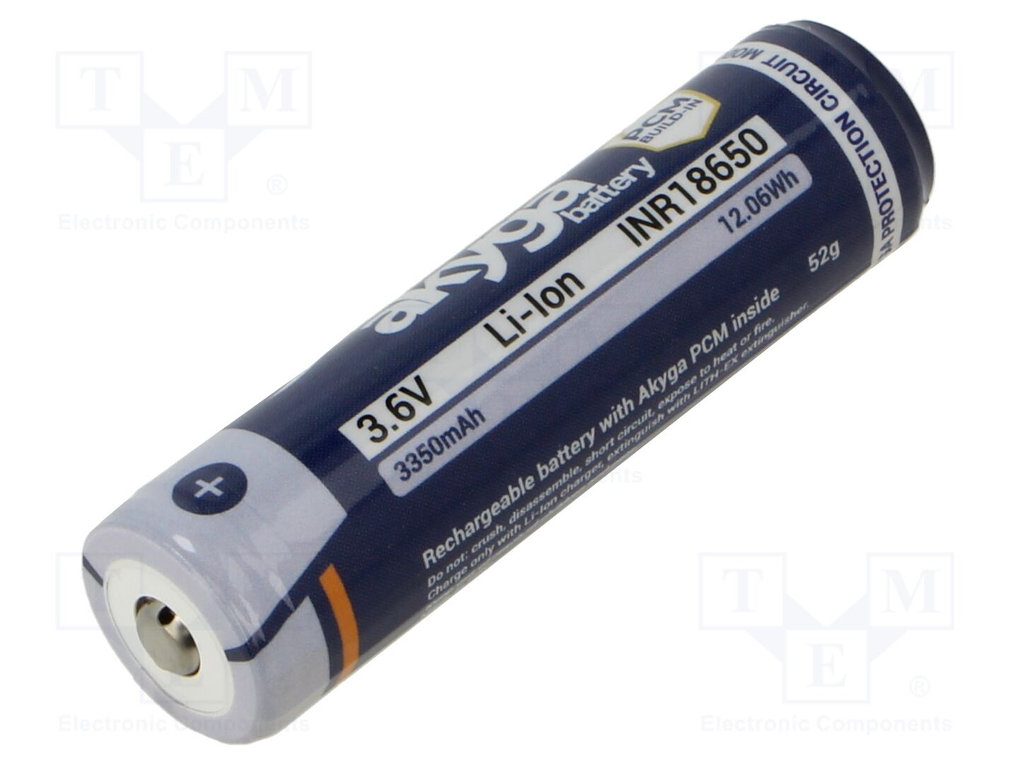 AKYGA BATTERY INR18650-33.5M-PCM Ladattava akku 3.6V