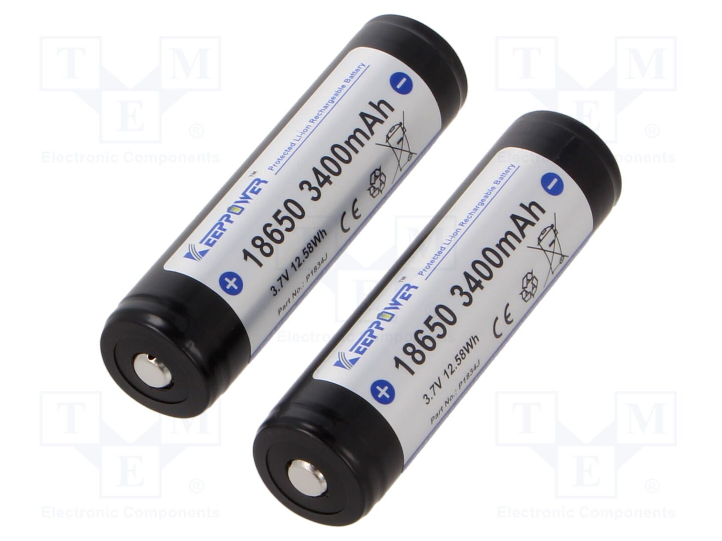 KEEPPOWER P1834J Ladattava akku 3.7V, 3400mAh