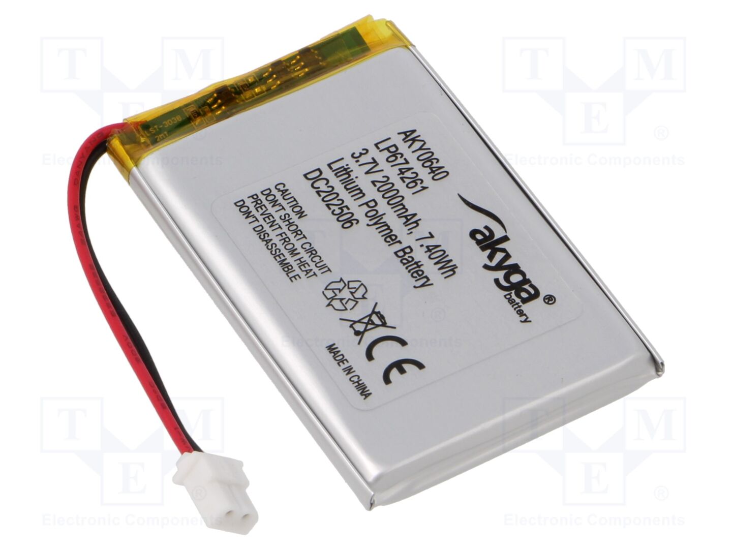 AKYGA BATTERY AKY-LP674261 Akku 3.7V