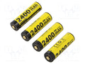 NITECORE NH2400-AA1.5VX4USB Ladattava akku 1.5V