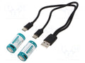 KEEPPOWER P1634TC-USB Ladattava akku 1000mAh