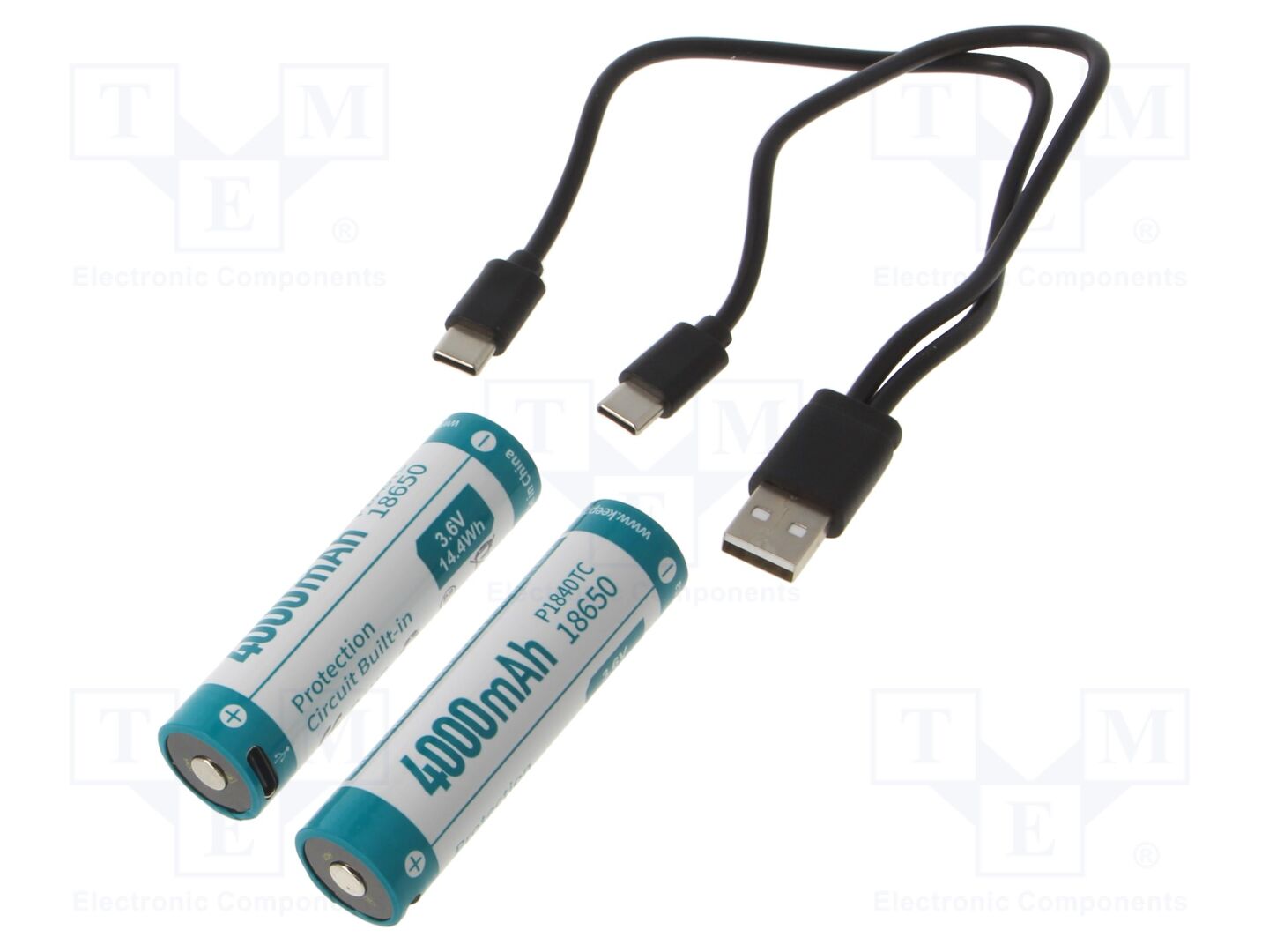 KEEPPOWER P1840TC-USB Ladattava akku 3.7V, 4000mAh