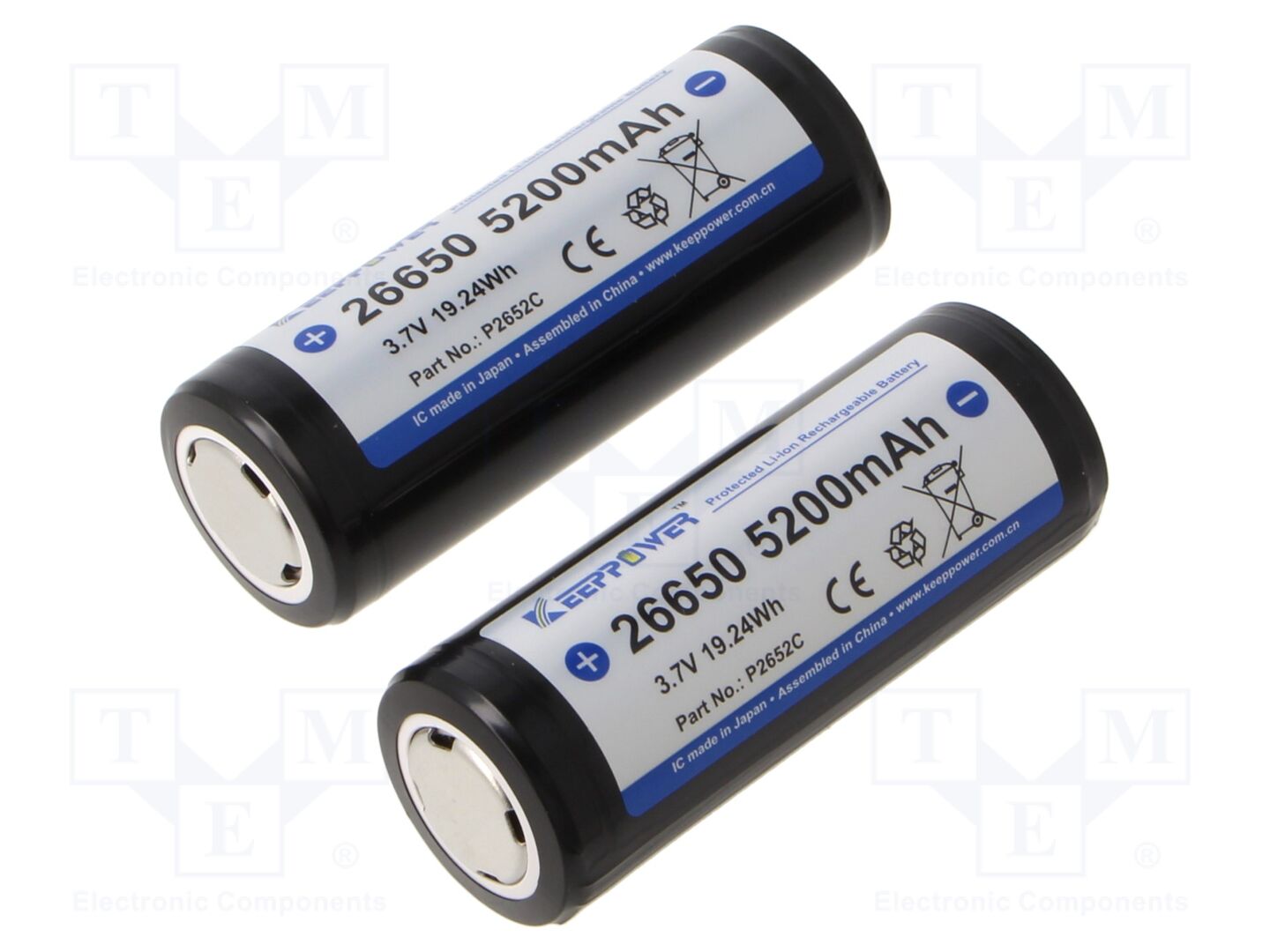 KEEPPOWER P2652C Ladattava akku 3.7V