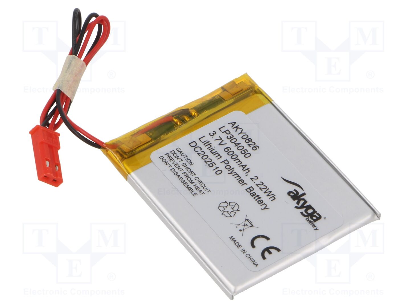 AKYGA BATTERY AKY-LP304050 Ladattava akku 3.7V, 600mAh