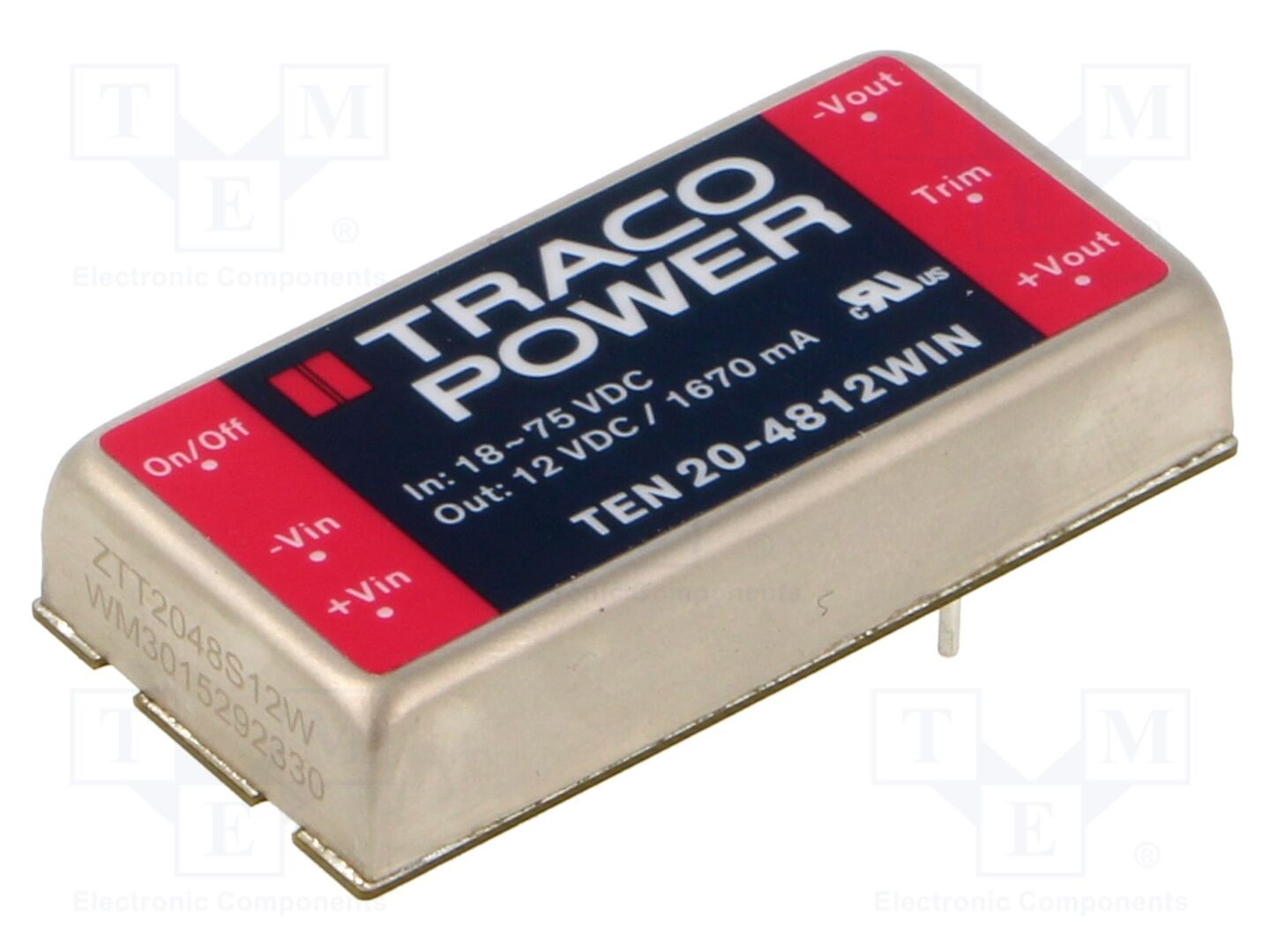 TRACO POWER TEN20-4812WIN DC/DC-muunnin 20W