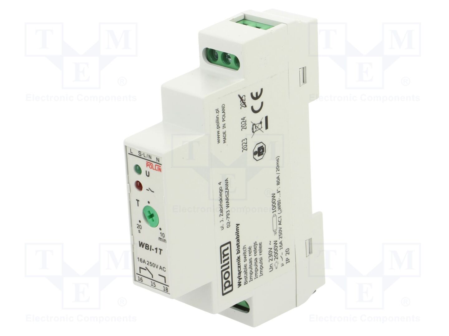 POLLIN WBI-1T Asennusrele 230VAC