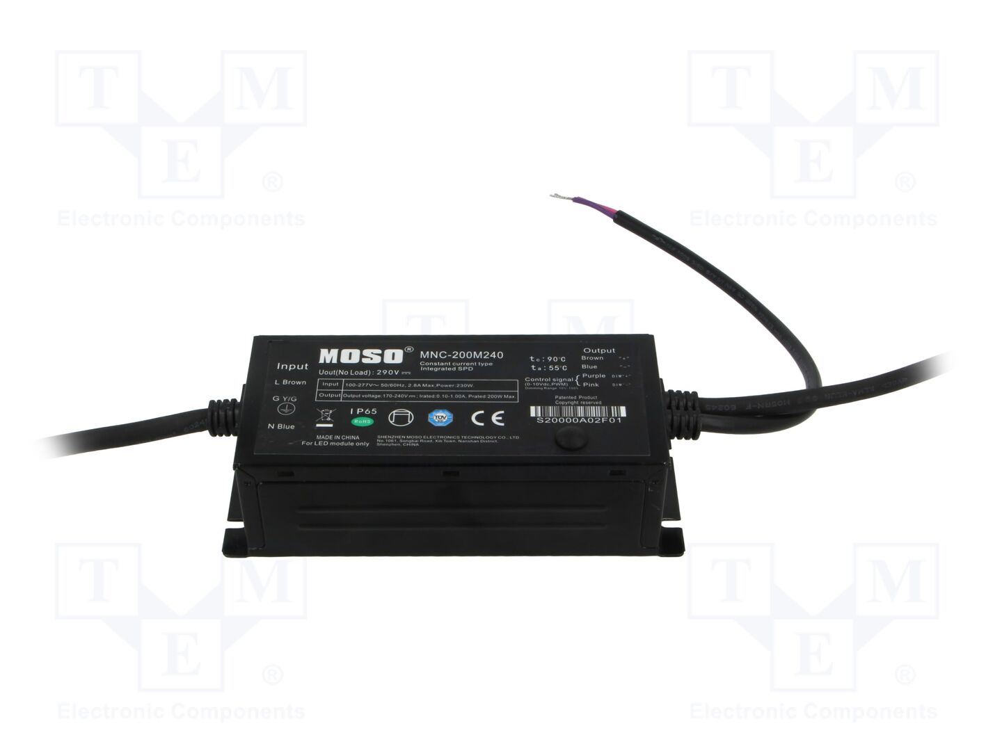 MOSO MNC-200M240 LED-virtalähde 200W 170-240VDC