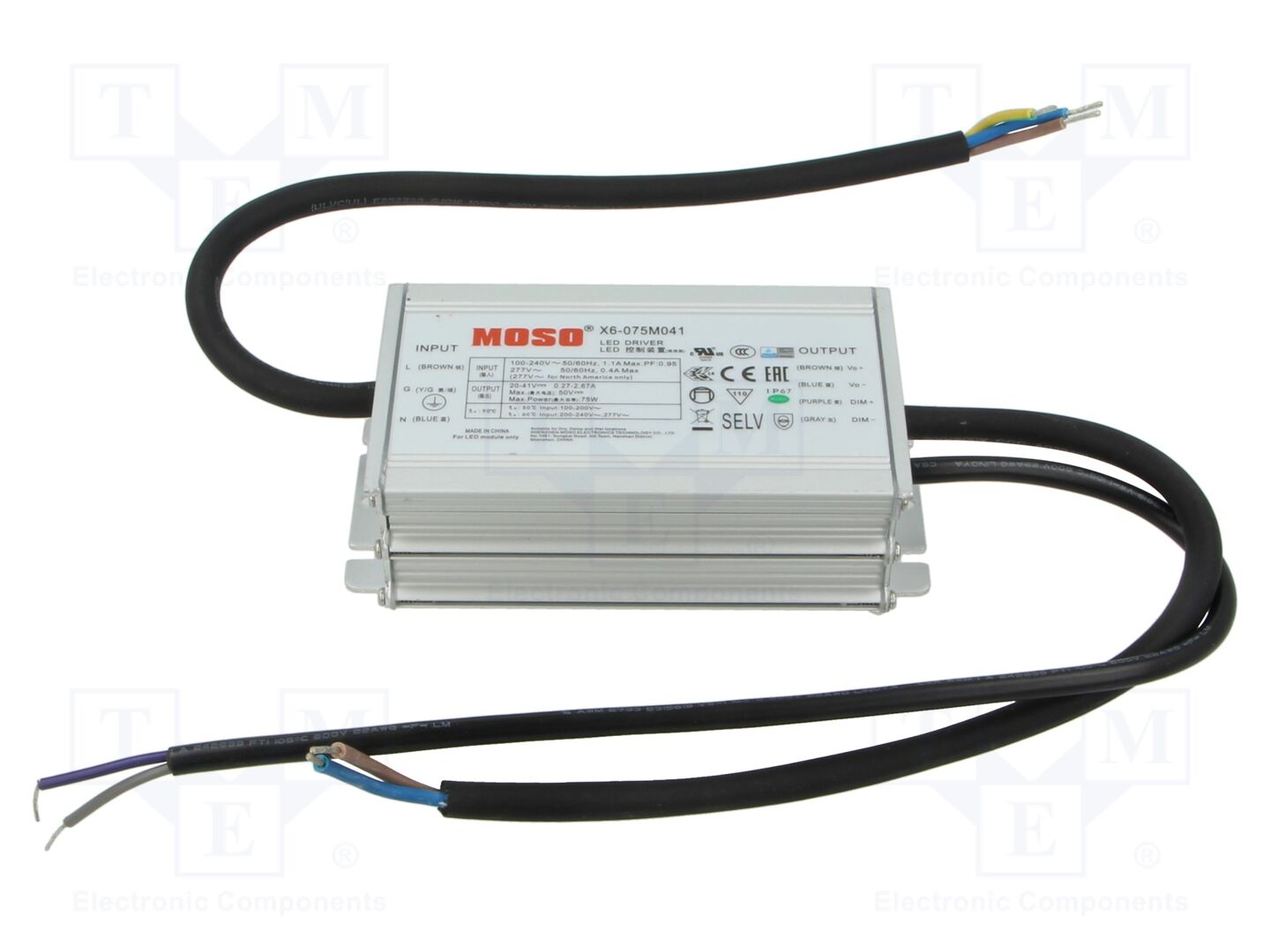 MOSO X6-075M041 LED-verkkolaite 75W 20-41VDC