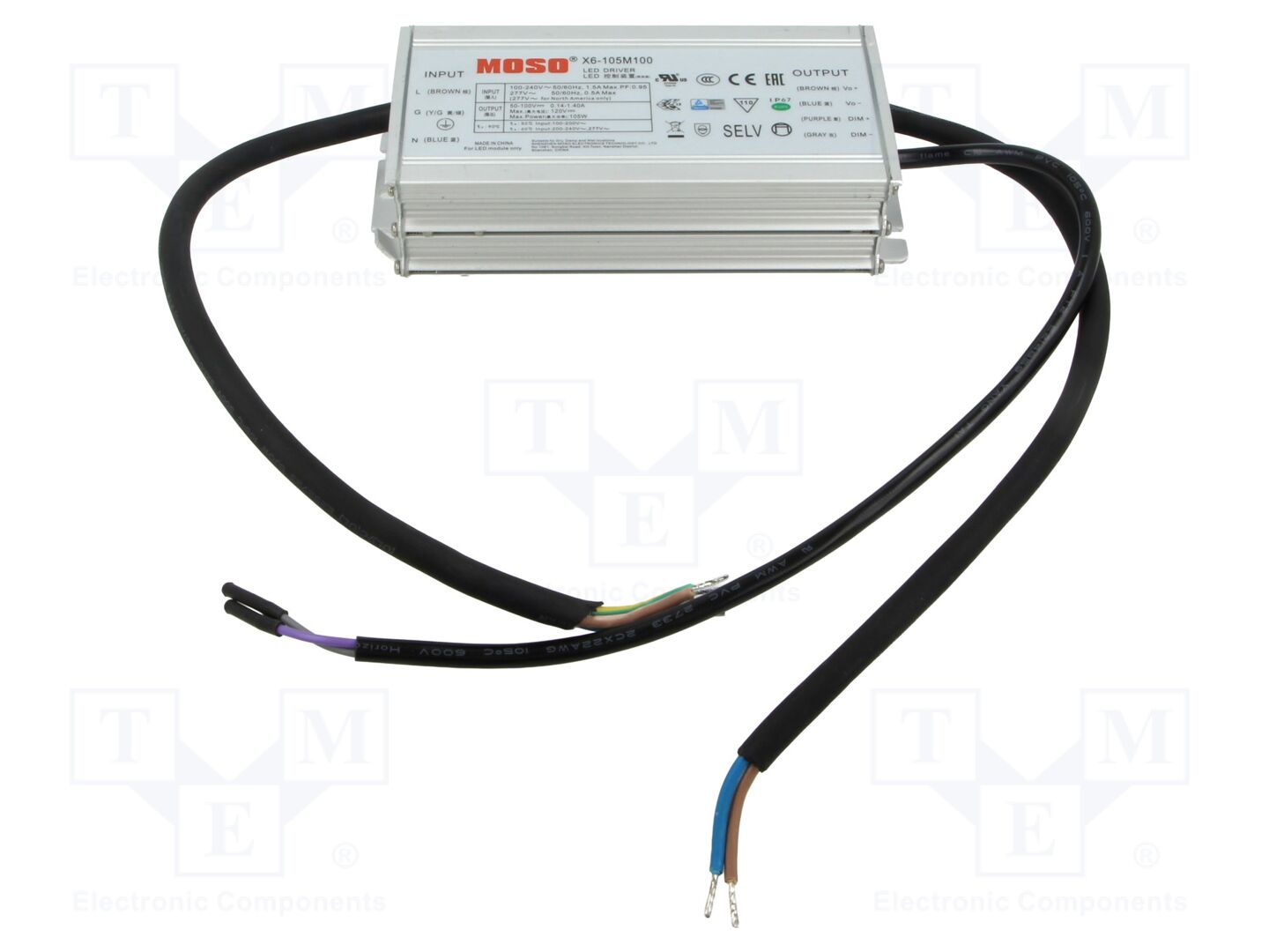 MOSO X6-105M100 LED-verkkolaite 105W 50-100VDC