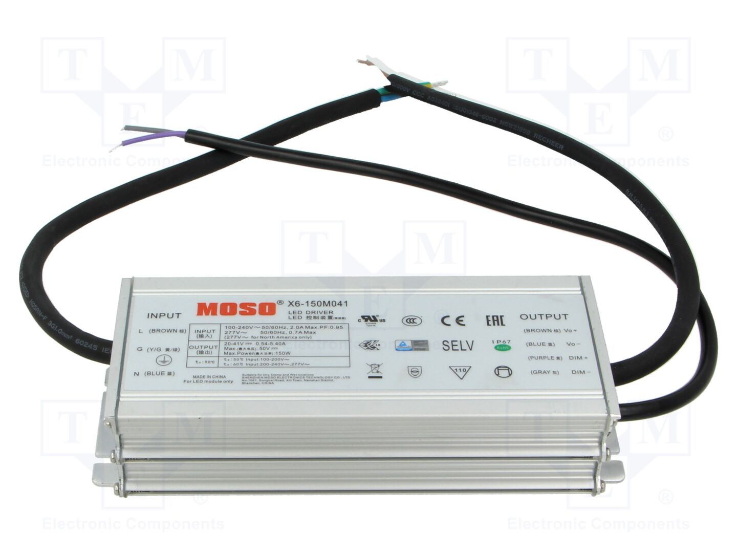 MOSO X6-150M041 LED-verkkolaite 150W 20-41VDC