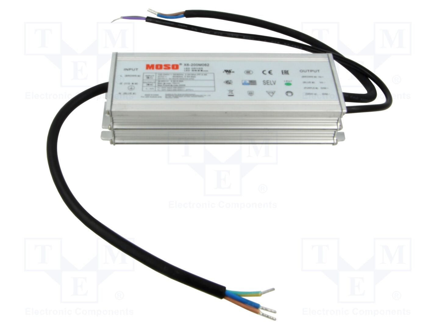 MOSO X6-200M062 LED-verkkolaite 200W 38-62VDC