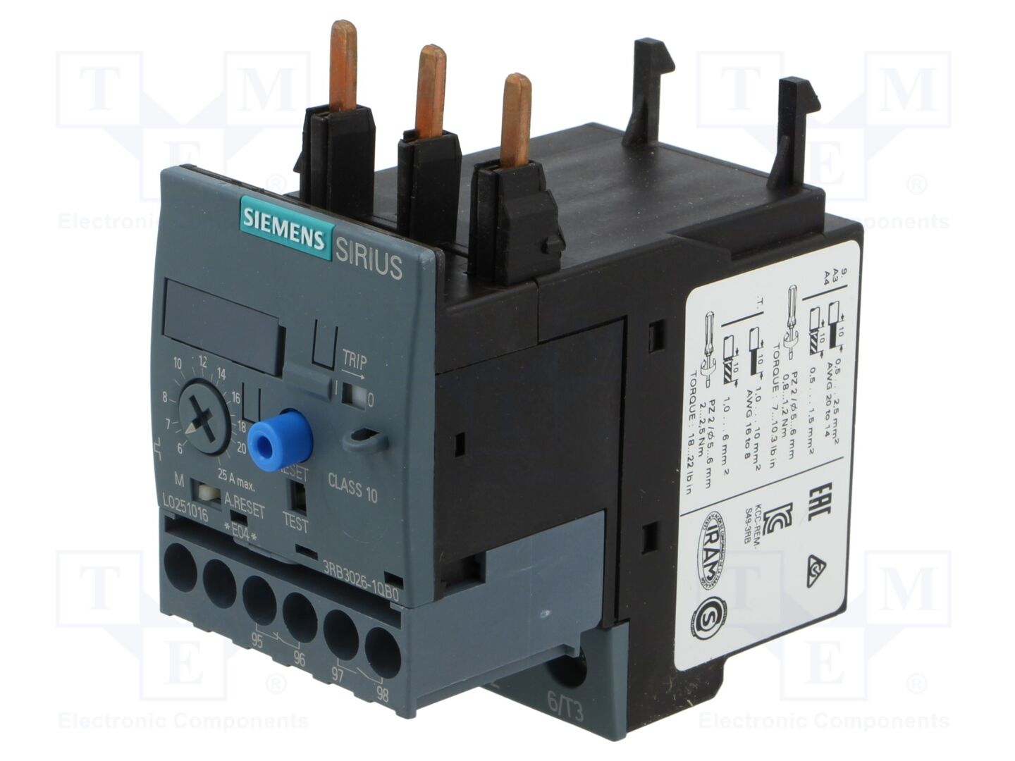 SIEMENS 3RB3026-1QB0 Lämpörele 6÷25A
