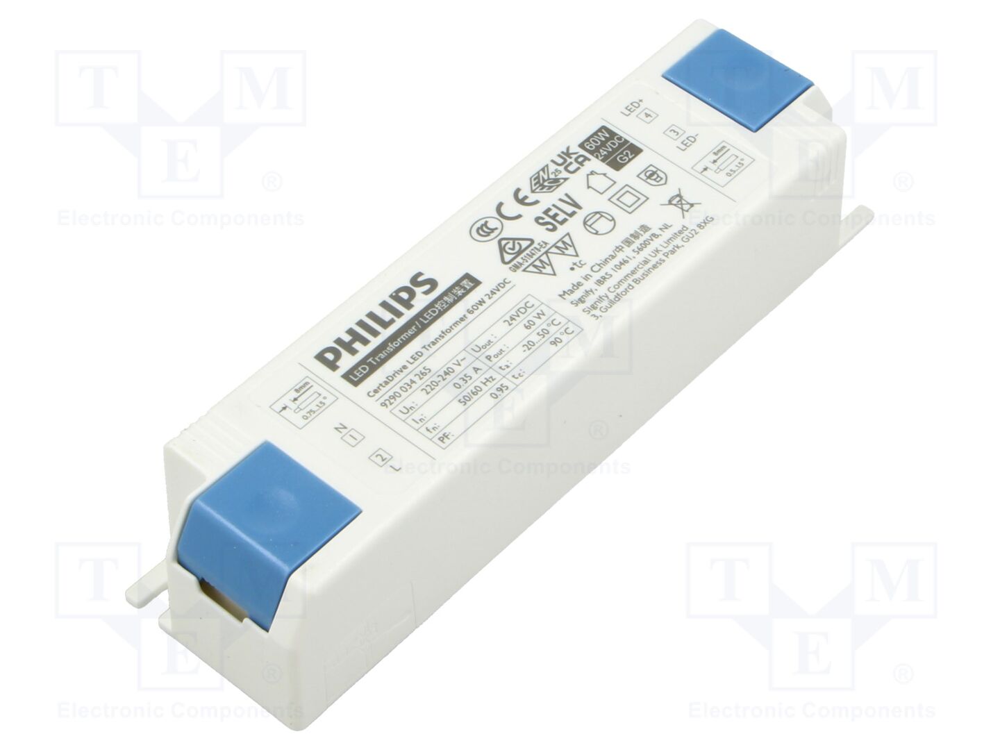 PHILIPS CERTADRIVE LED TRANSFORMER 60W 24VDC Muuntaja