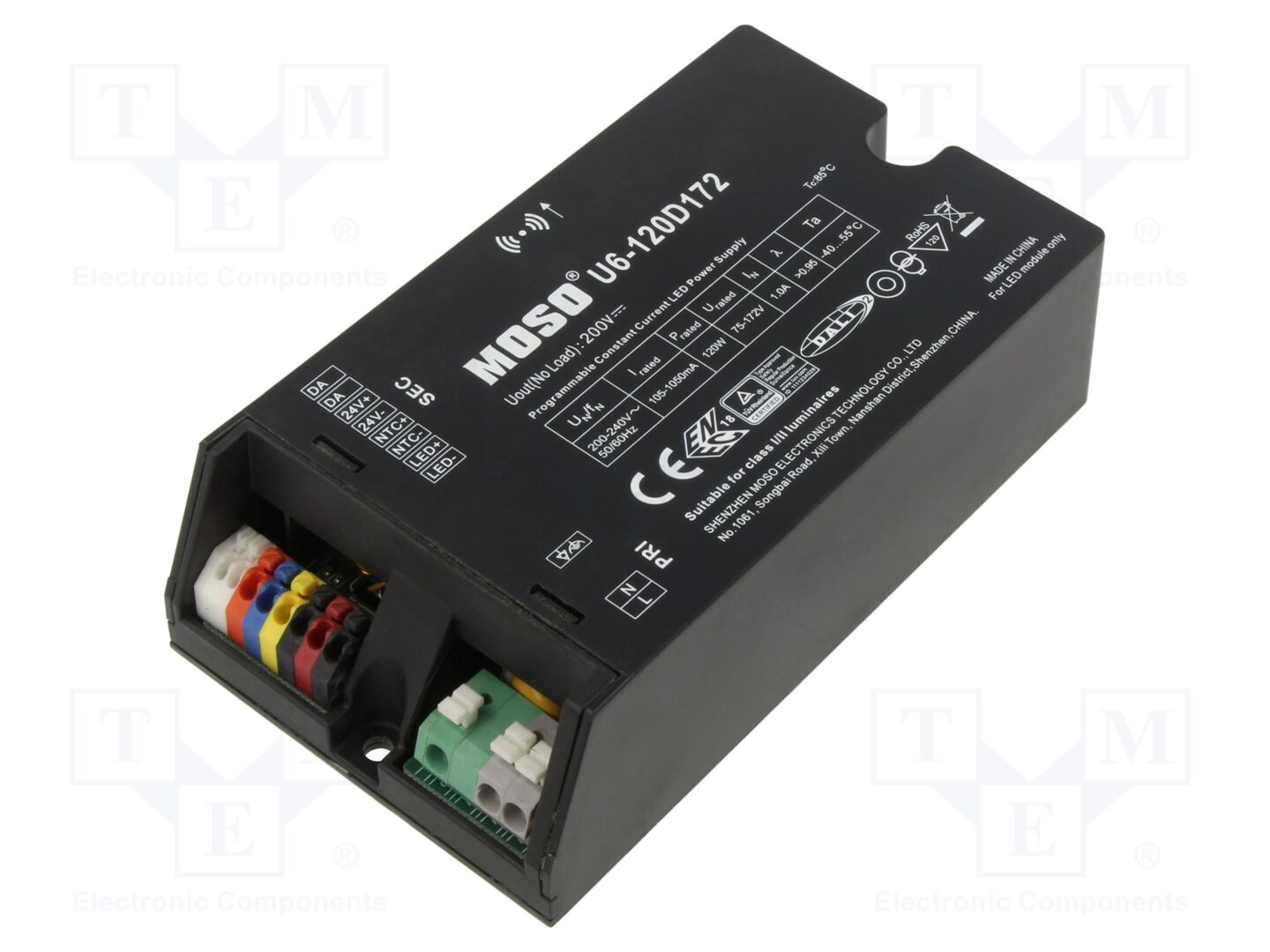 MOSO U6-120D172 LED-verkkolaite 120W 75-172VDC