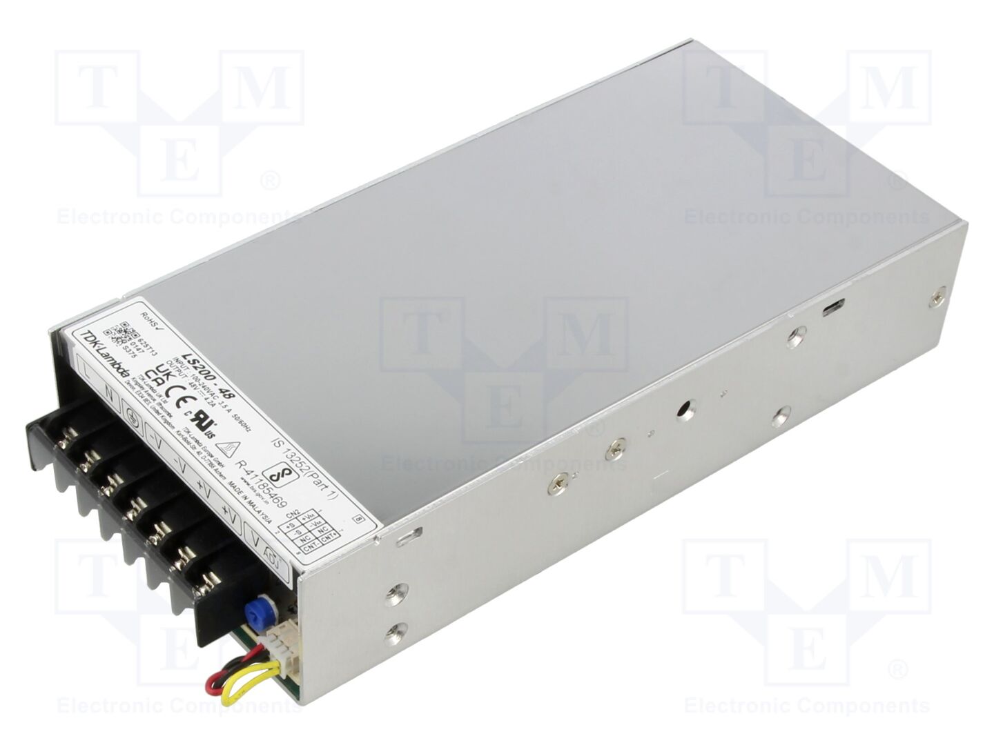 TDK-LAMBDA LS200-48 Sisäänrakennettu kytkentäsähkönsyöttö 200W 48VDC
