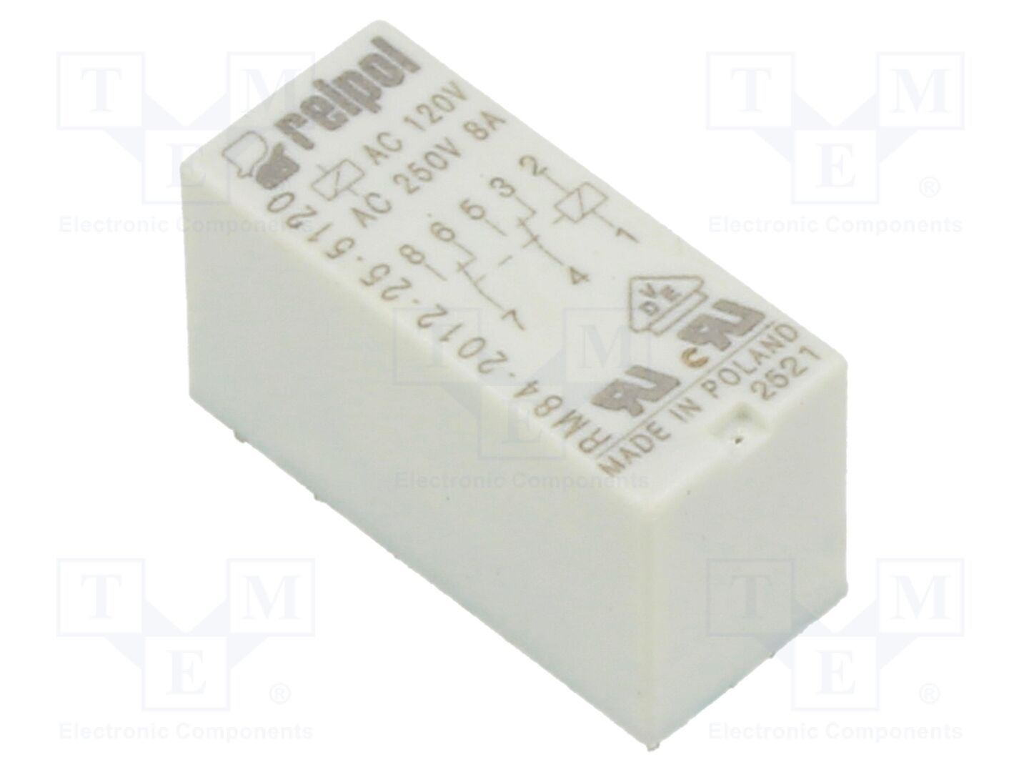 RELPOL RM84-2012-25-5120 Miniatuurinen sähkömagneettinen rele 120VAC