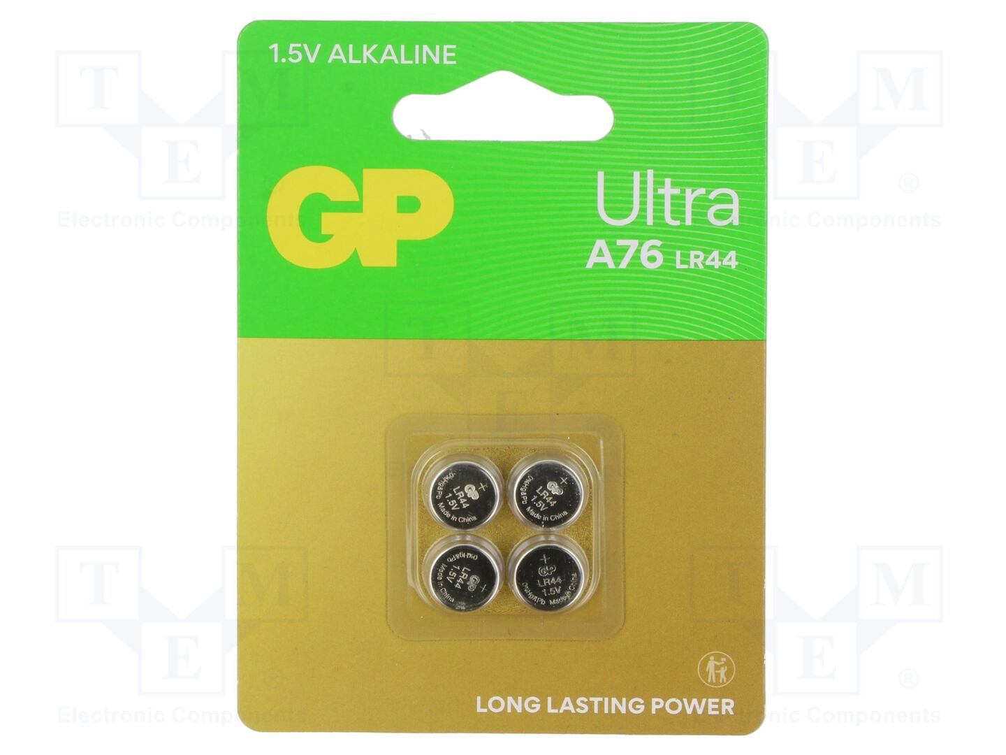 GP BAT-LR44/GP-B4 Alkaliparisto 1.5V (50 kpl erä)