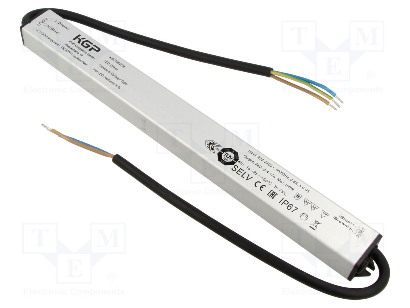 KGP ELECTRONICS XSV100W24CG LED-virtalähde 100W 24VDC