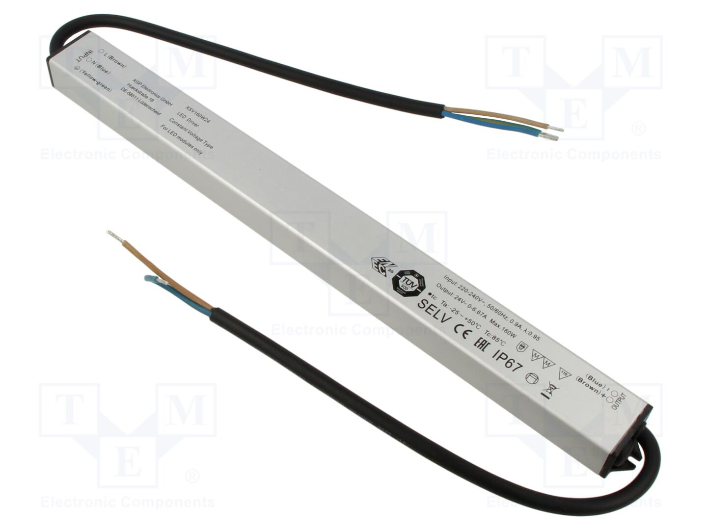 KGP ELECTRONICS XSV160W24CG LED-virtalähde 160W 24VDC