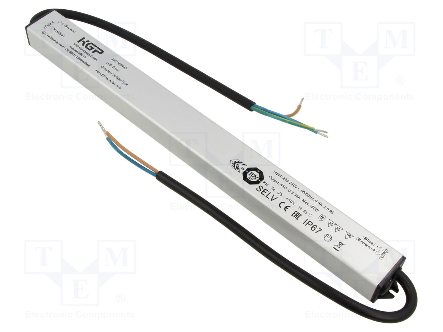 KGP ELECTRONICS XSV160W48CG LED-verkkolaite 160W 48VDC