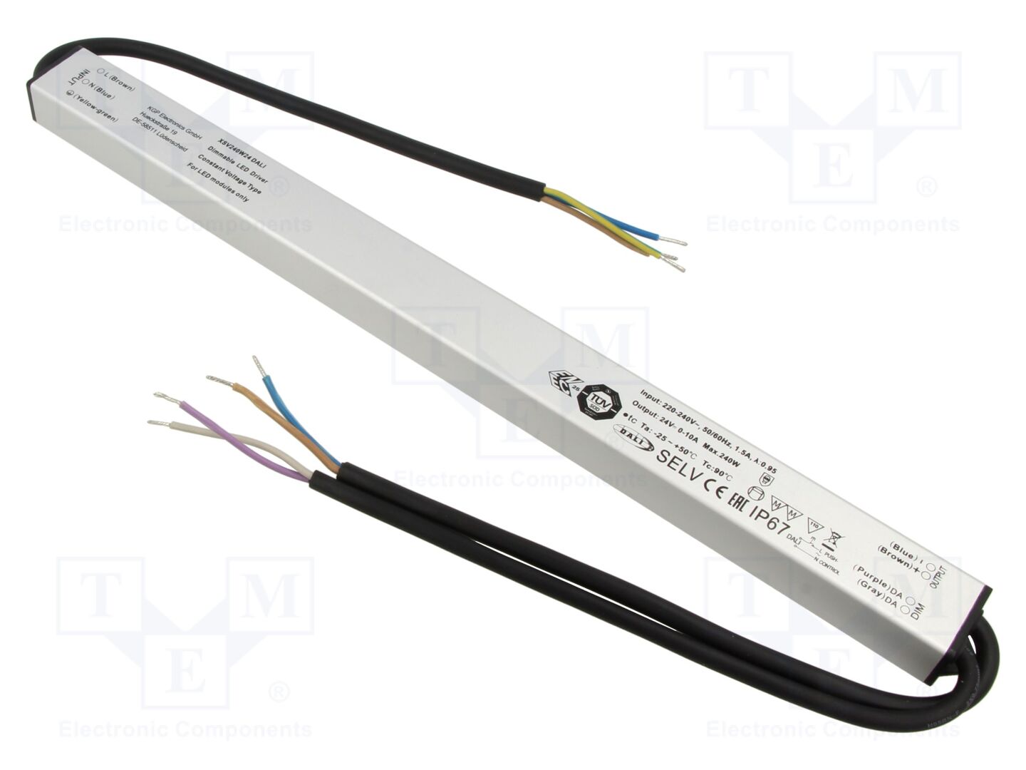 KGP ELECTRONICS XSV240W24CG-DALI LED-virtalähde 240W 24VDC