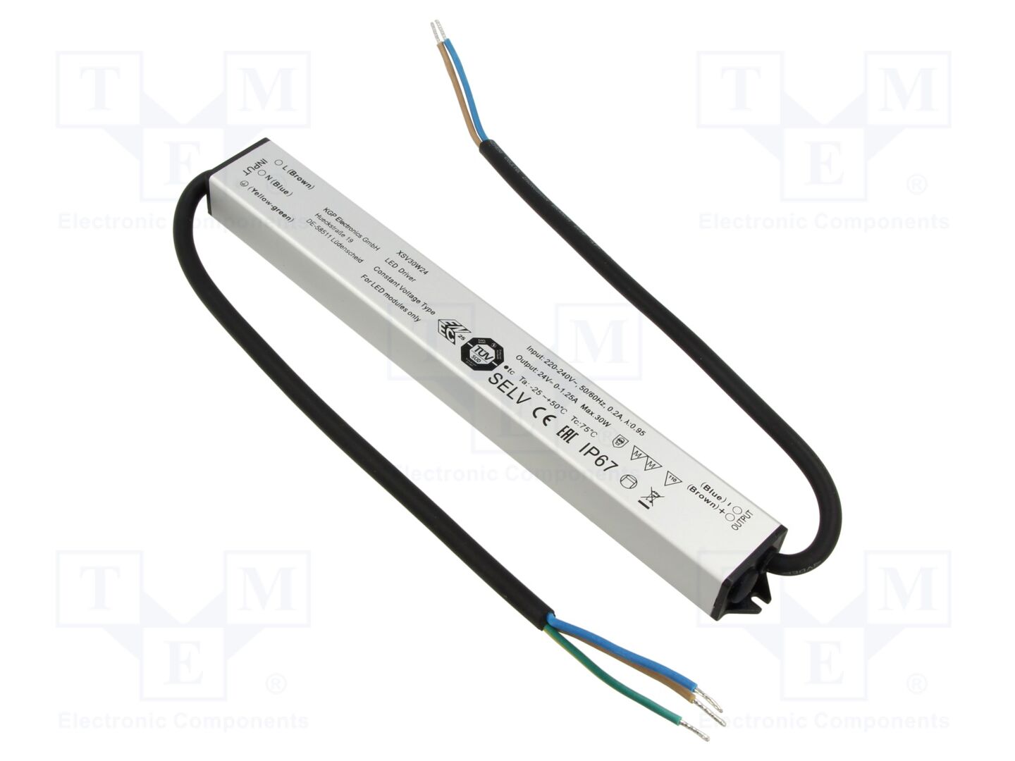 KGP ELECTRONICS XSV30W24CG LED-virtalähde 30W 24VDC
