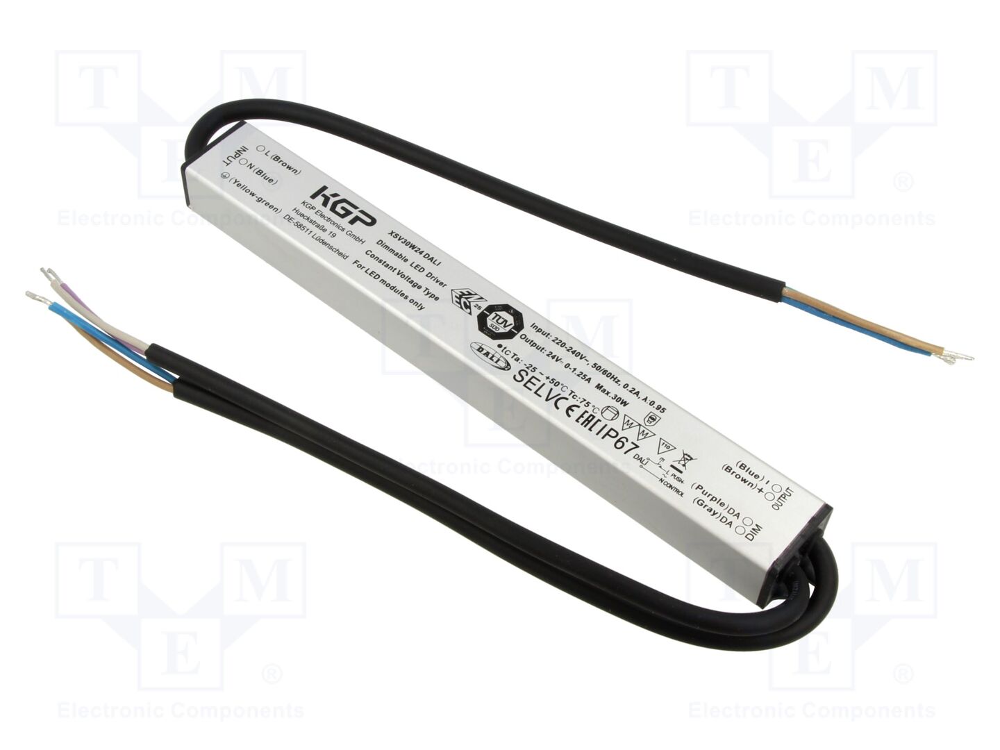 KGP ELECTRONICS XSV30W24CG-DALI LED-virtalähde 30W 24VDC