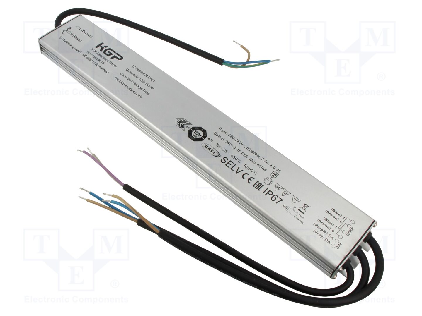 KGP ELECTRONICS XSV400W24CG-DALI LED-virtalähde 400W 24VDC