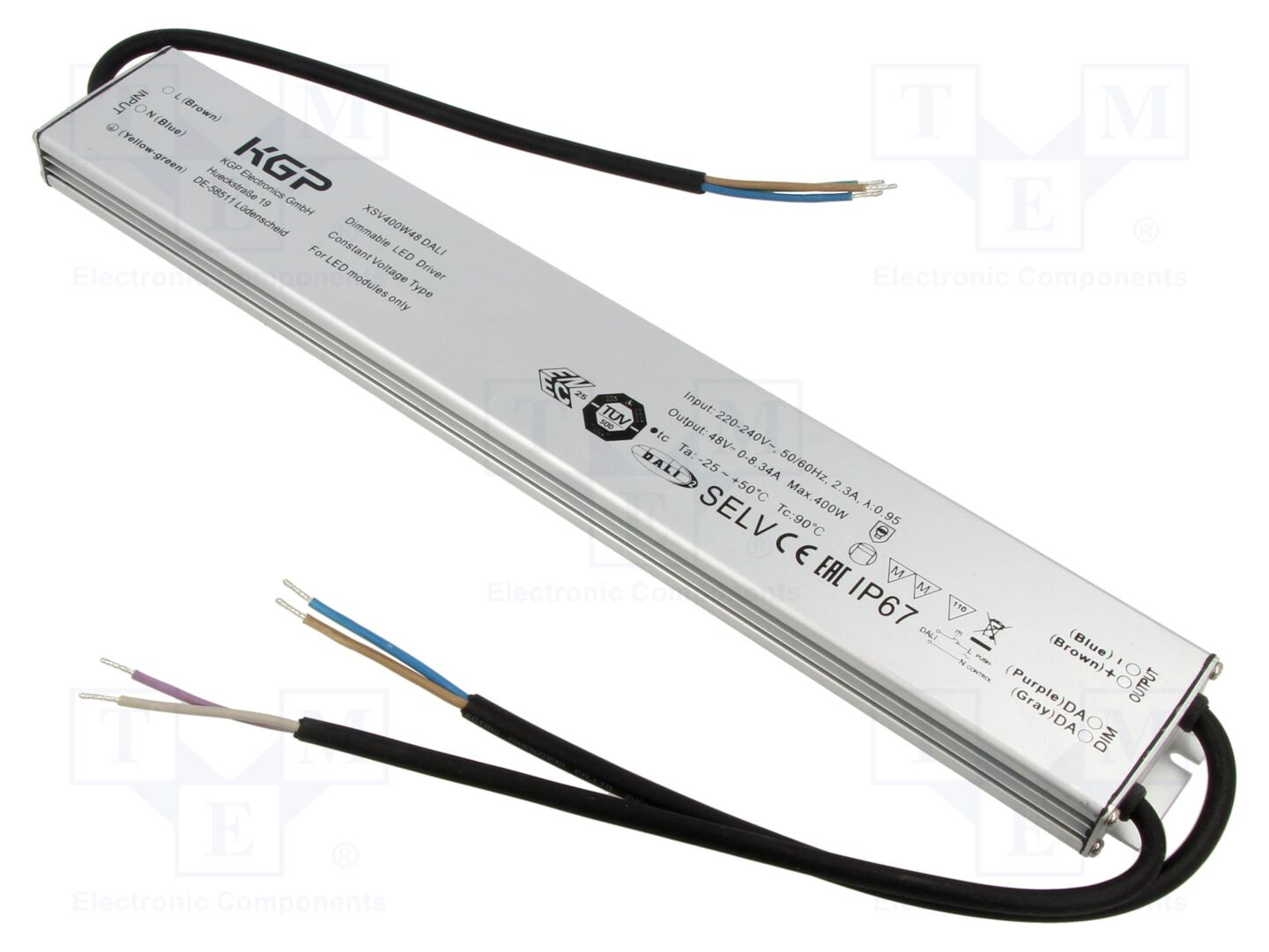 KGP ELECTRONICS XSV400W48CG-DALI LED-verkkolaite 400W 48VDC