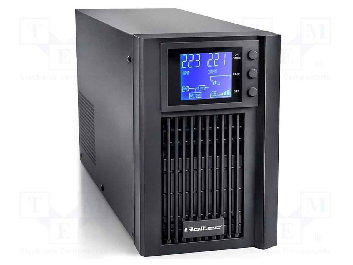 QOLTEC 52640 UPS-laite 800W 1kVA 12V 7Ah