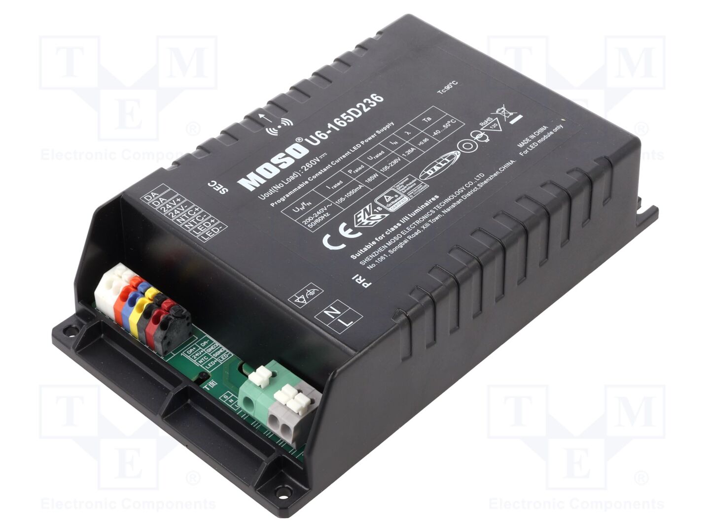MOSO U6-165D236 LED-verkkolaite 165W 105-236VDC